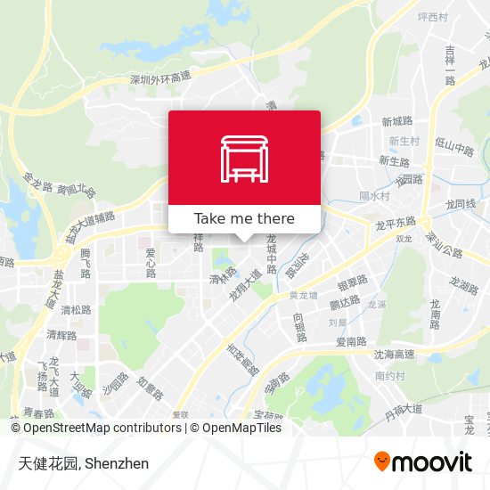 天健花园 map