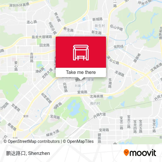 鹏达路口 map