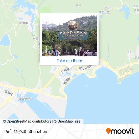 东部华侨城 map