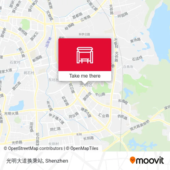 光明大道换乘站 map