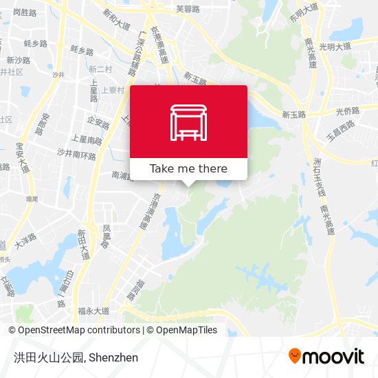 洪田火山公园 map