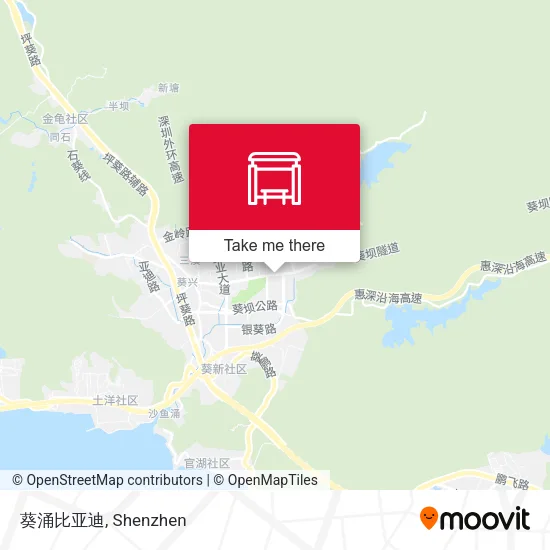 葵涌比亚迪 map