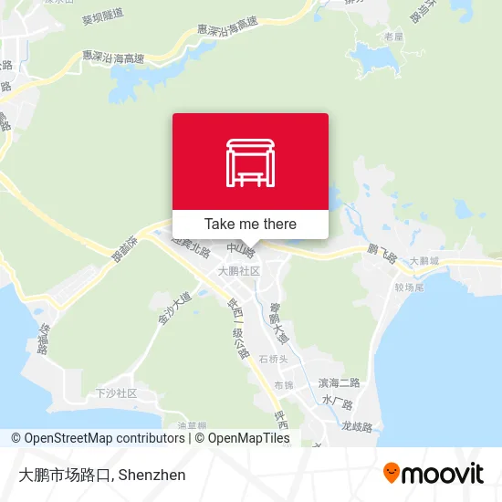大鹏市场路口 map