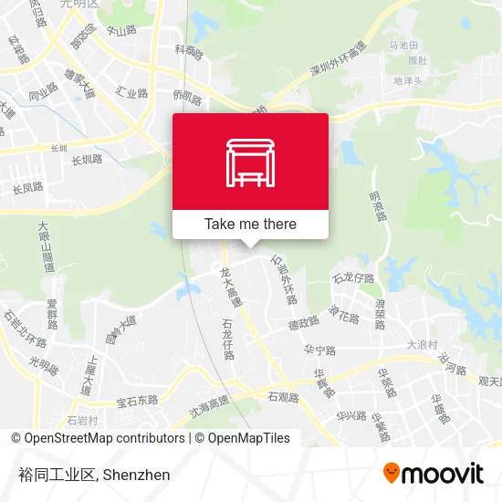 裕同工业区 map
