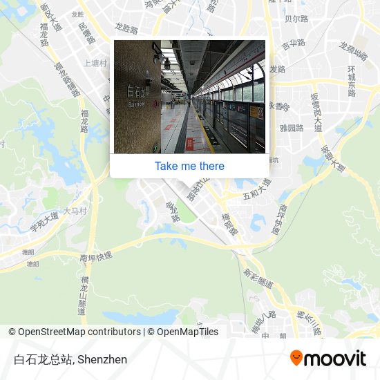 白石龙总站 map
