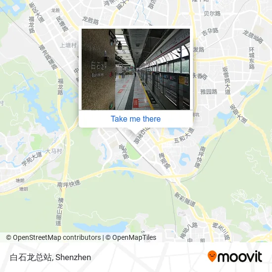 白石龙总站 map