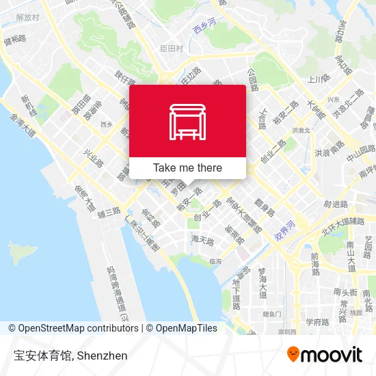 宝安体育馆 map