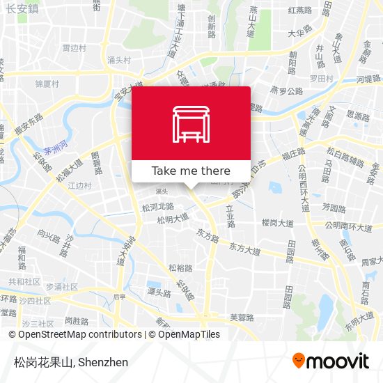 松岗花果山 map