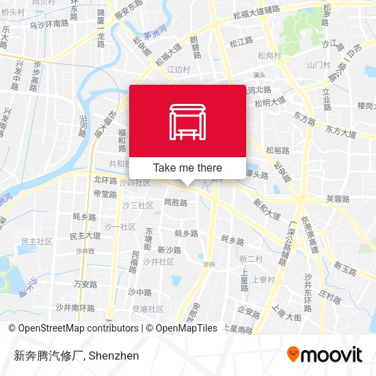 新奔腾汽修厂 map