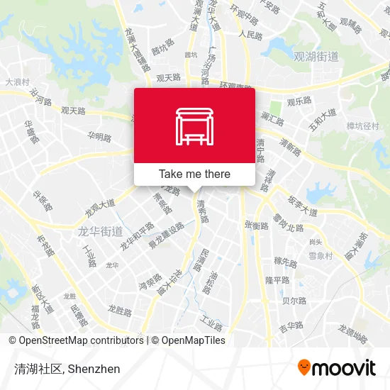 清湖社区 map