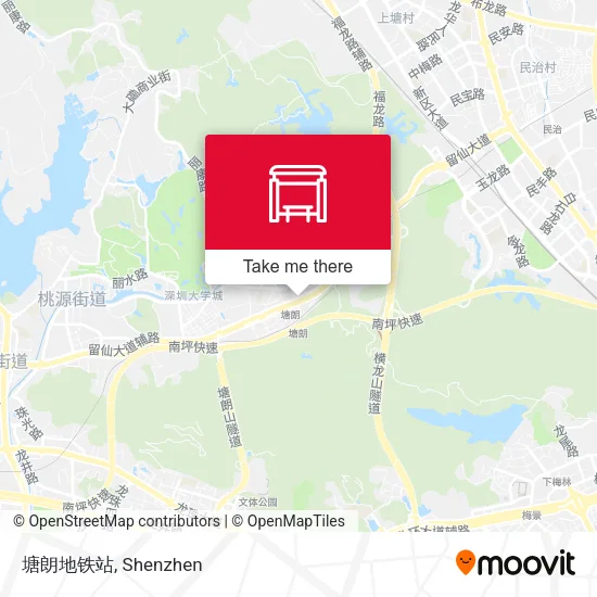 塘朗地铁站 map