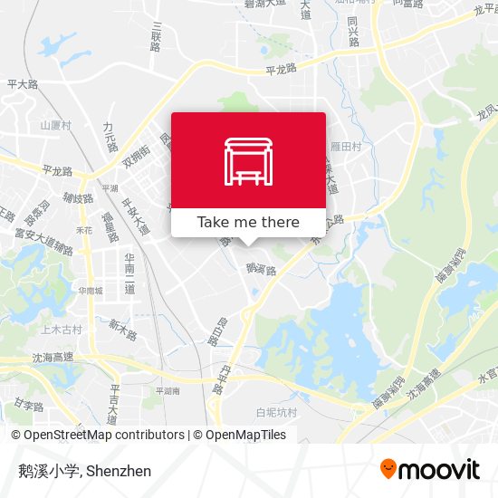 鹅溪小学 map