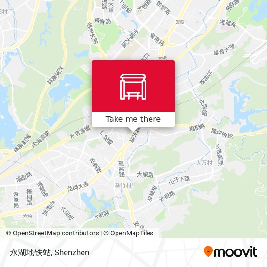 永湖地铁站 map
