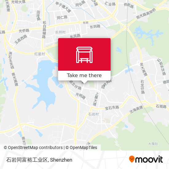 石岩同富裕工业区 map