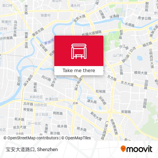 宝安大道路口 map