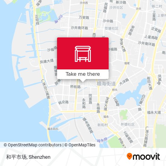 和平市场 map