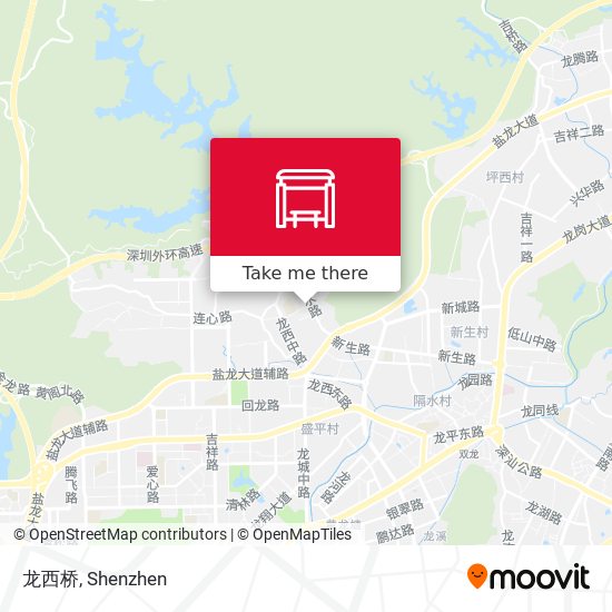 龙西桥 map