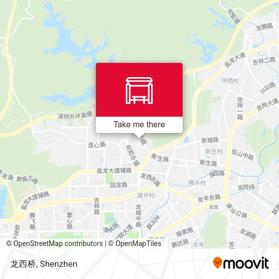 龙西桥 map