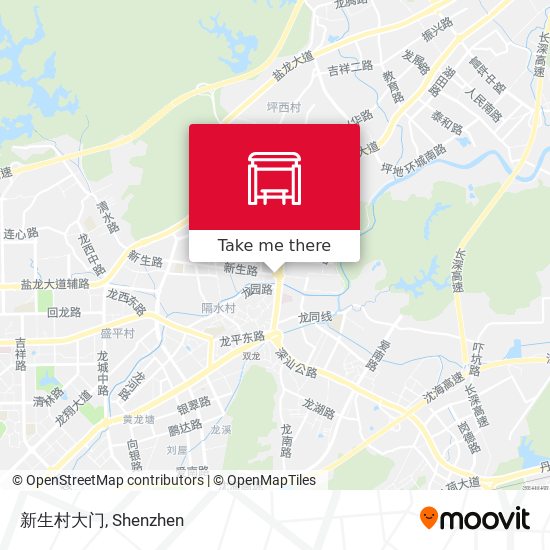 新生村大门 map