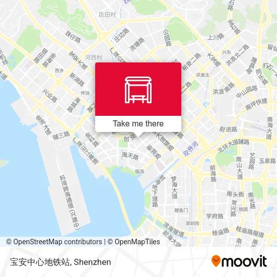 宝安中心地铁站 map