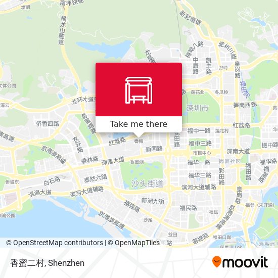 香蜜二村 map