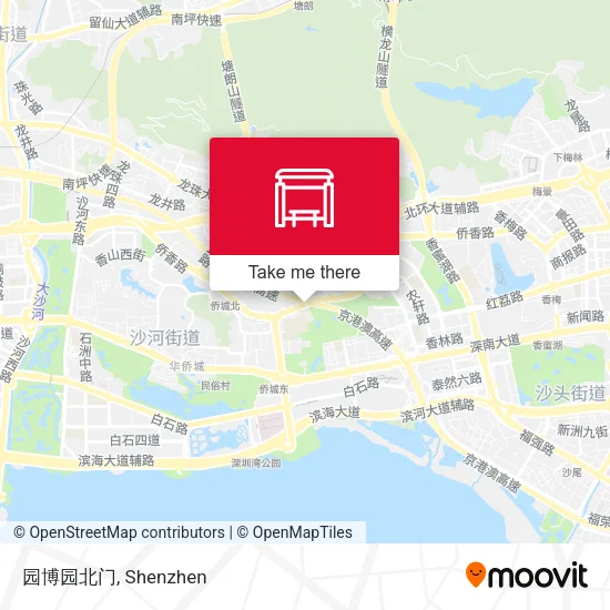园博园北门 map