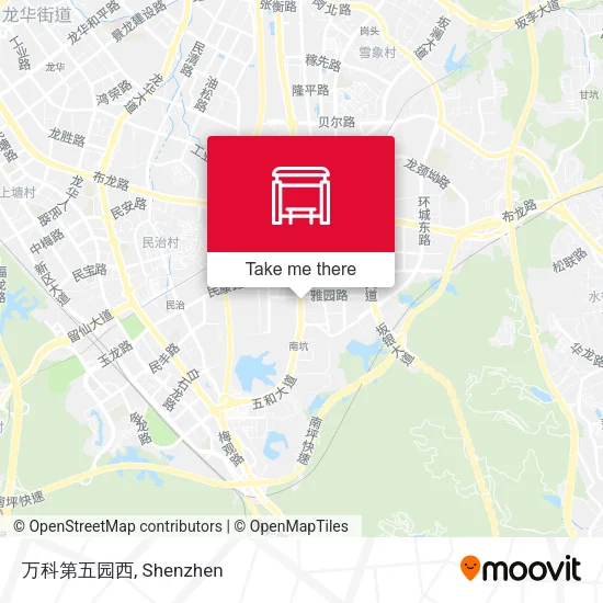 万科第五园西 map