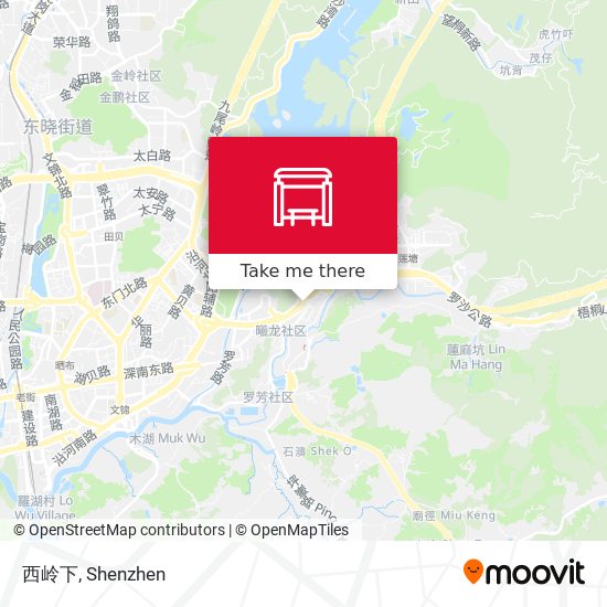 西岭下 map