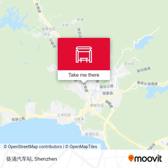 葵涌汽车站 map