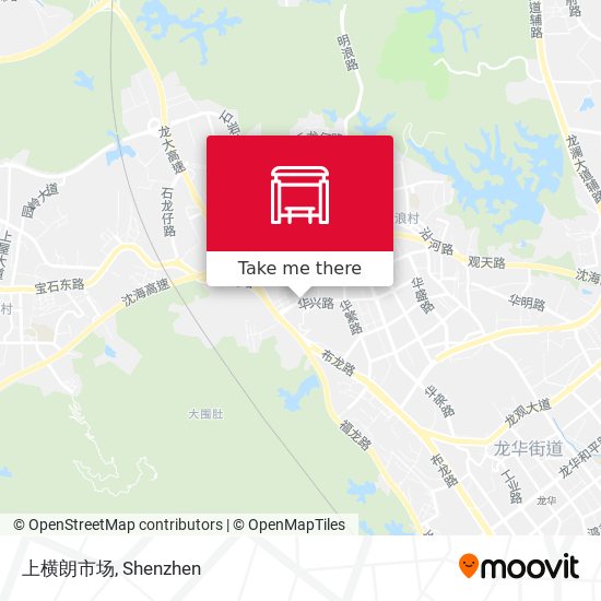 上横朗市场 map