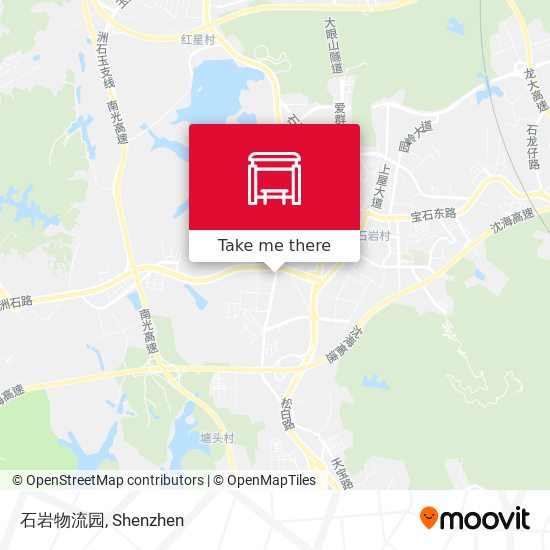 石岩物流园 map