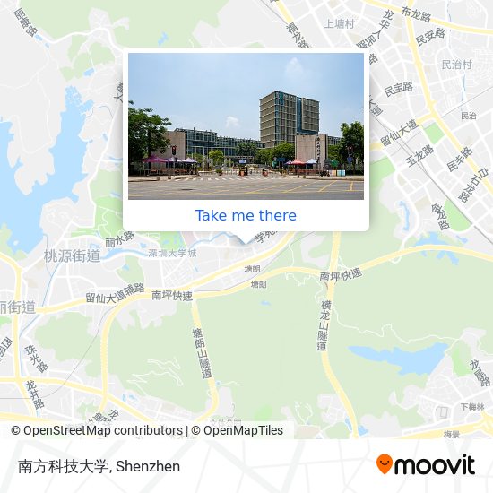南方科技大学 map