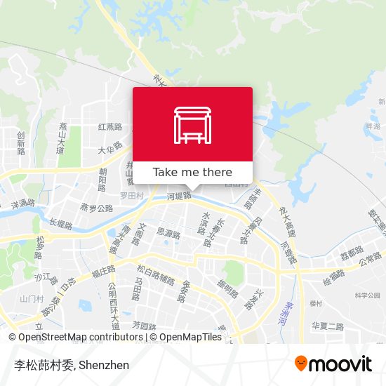 李松蓢村委 map
