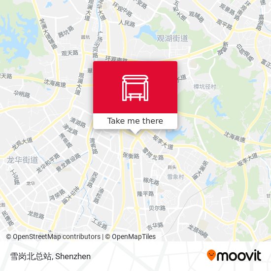 雪岗北总站 map