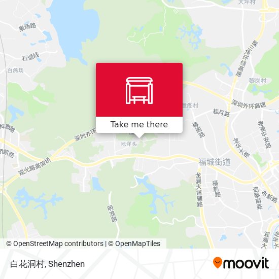 白花洞村 map