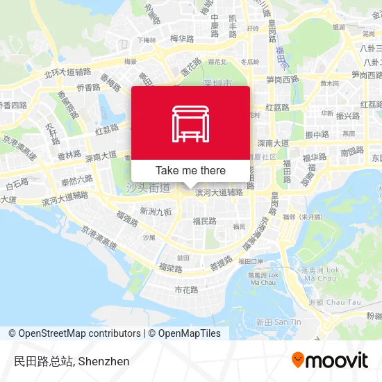 民田路总站 map