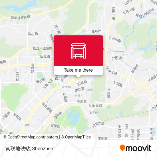 南联地铁站 map