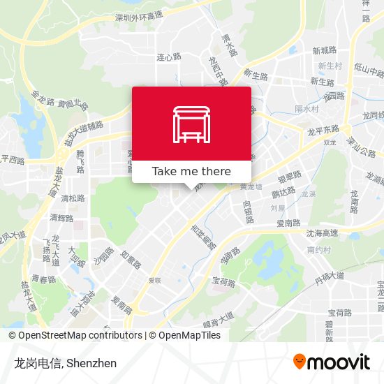 龙岗电信 map