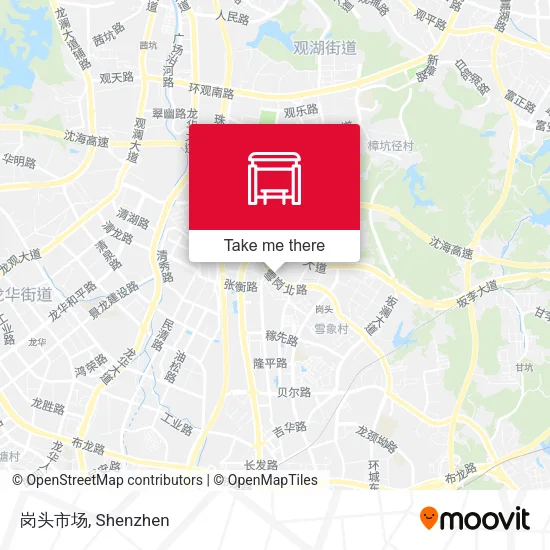 岗头市场 map
