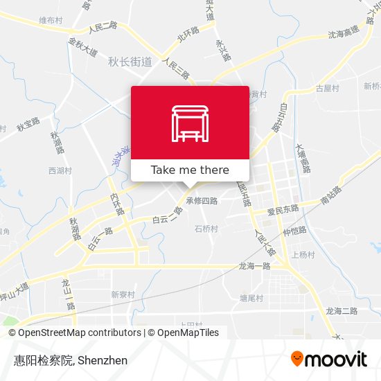 惠阳检察院 map
