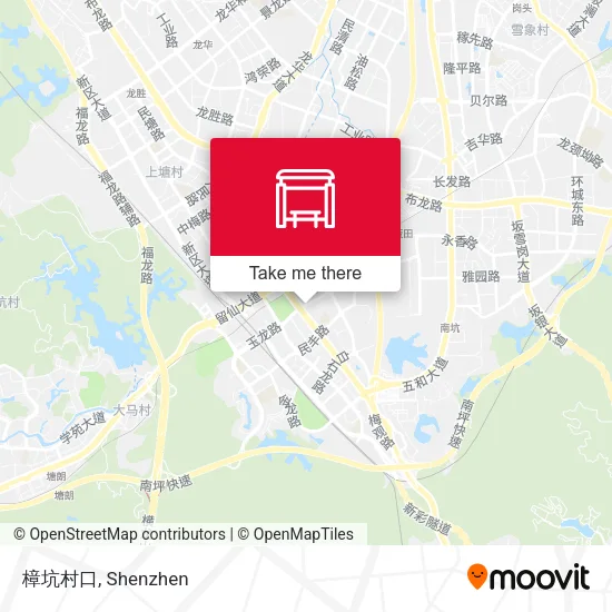 樟坑村口 map