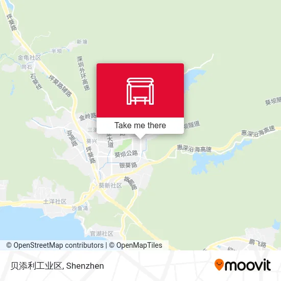 贝添利工业区 map
