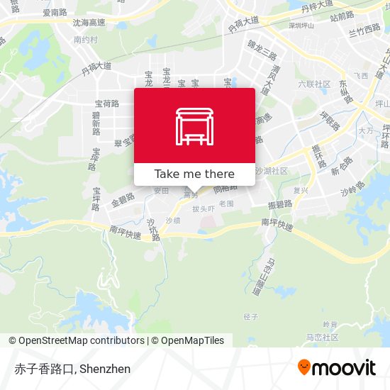 赤子香路口 map