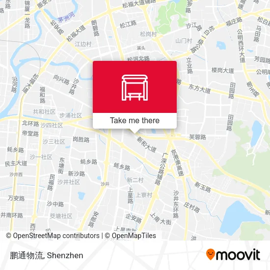 鹏通物流 map