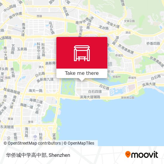 华侨城中学高中部 map