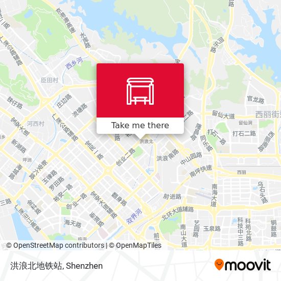 洪浪北地铁站 map
