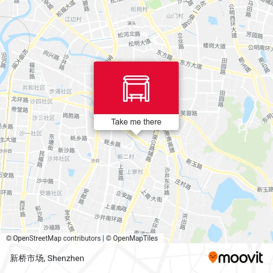 新桥市场 map