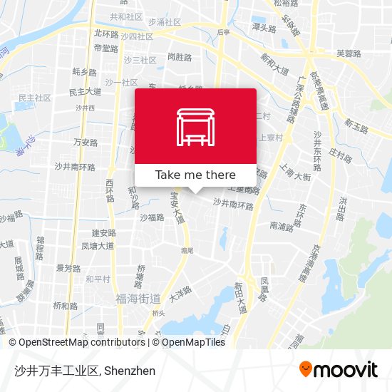 沙井万丰工业区 map