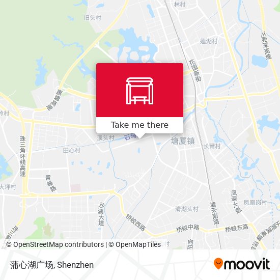 蒲心湖广场 map