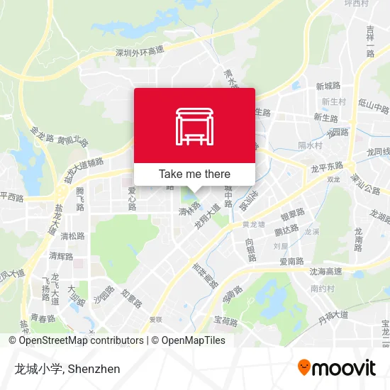 龙城小学 map